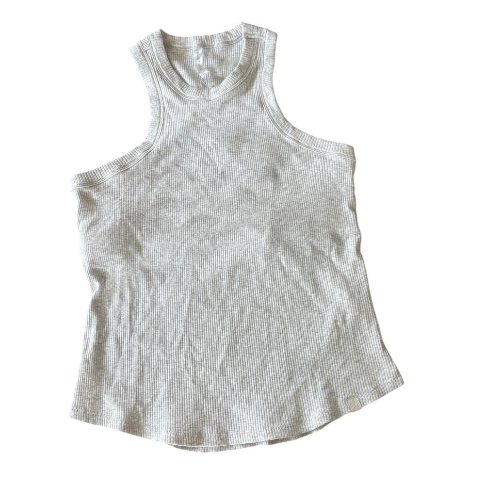 Fabletics High Neck Rib Built-In Bra Tank - Picture 4 of 8